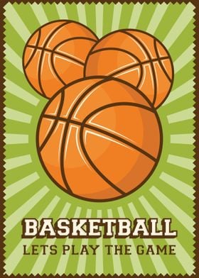 Basketball Vintage Poster