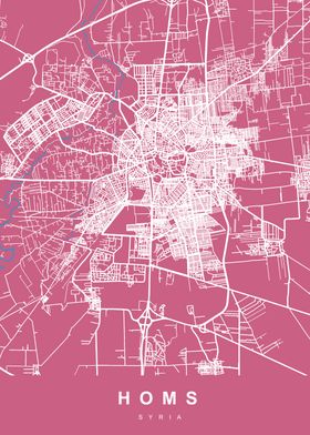 HOMS Map SYRIA