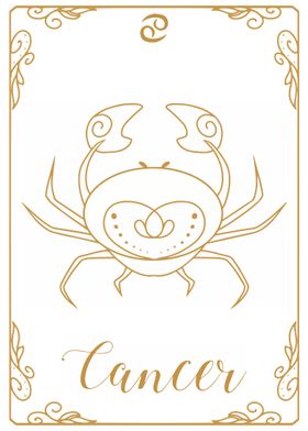 Zodiac Cancer Sign Poster