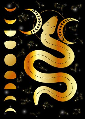 Magic snake moon phases