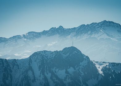 snow landscape mountains