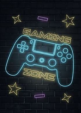 Gaming Zone Neon Logo