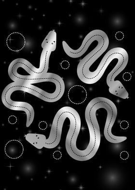 Magical snakes silver