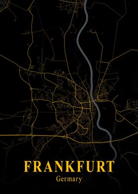 FRANKFURT GOLD CITY MAP