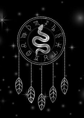 Dream catcher Zodiac snake