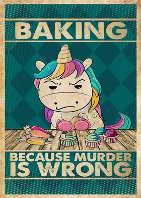 Unicorn Baking Murder Bake