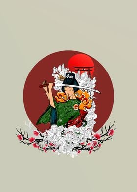 samurai geisha japanese