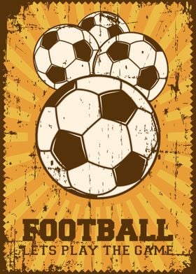 Soccer Vintage Poster