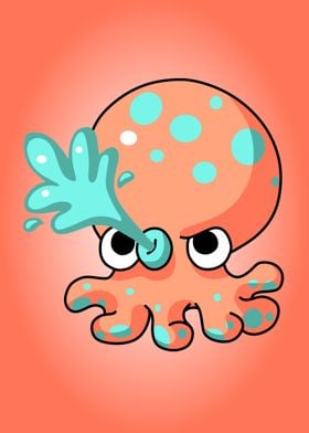 squid cute monster