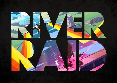 River Raid Typography