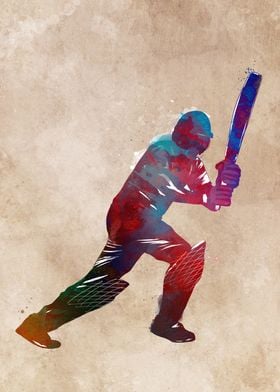 Cricket sport art