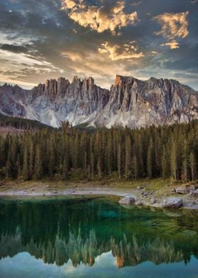 mountain reflection