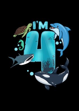 4th Birthday Sea Animals