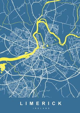 LIMERICK Map IRELAND