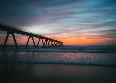 Sunset on beach