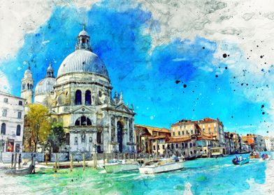 Travel Art Venice Italy