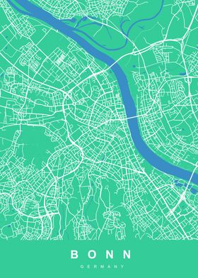 BONN Map GERMANY