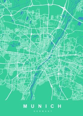 MUNICH Map GERMANY