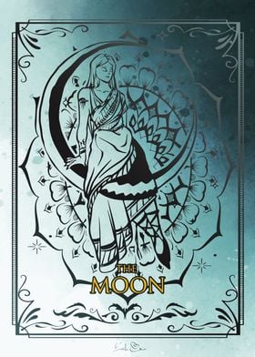 Tarot trump card The Moon