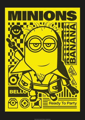 Koge Sweeten Forskelle Minion ready to party' Poster by Minions | Displate
