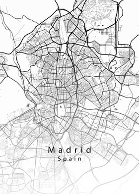 Madrid City Map