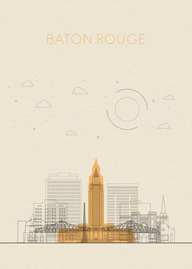Baton Rouge Skyline