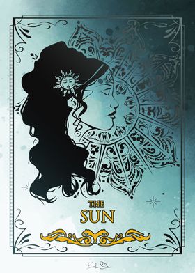 Tarot trump card the sun