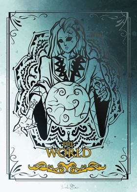 Tarot trump The World 