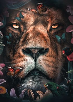 Floral Lion