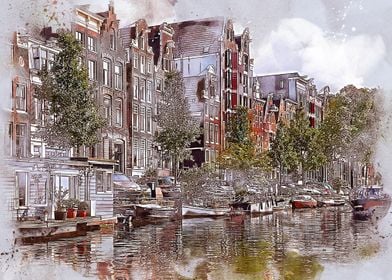 Amsterdam Travel Art City