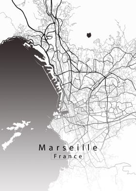 Marseille City Map