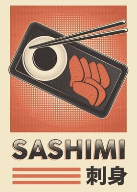 Sashimi Vintage Poster