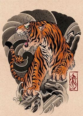 Asian Tiger King art