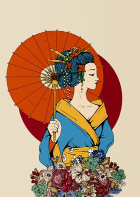 japanese art geisha 