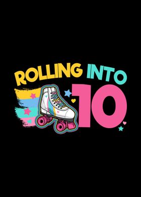 10th Birthday Roller Skate