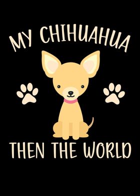 Chihuahua Then The World' Poster by NAO | Displate