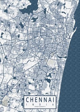 Chennai City Map Coastal