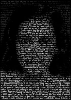 Anne Frank Text Portrait