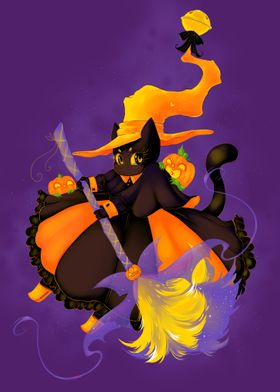 Ceniza the cat witch 