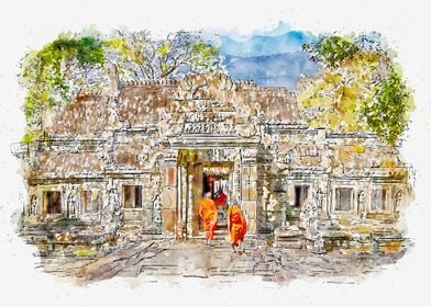 Cambodia Travel City Art