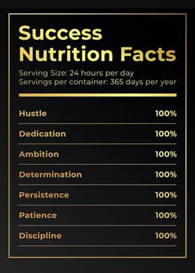 Success Nutrition Facts