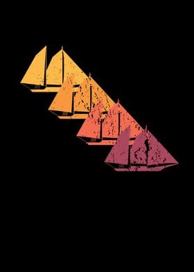 Sailing Boat Retro