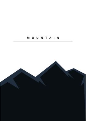 Mountain minimalist poster