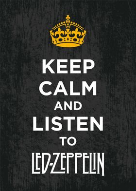 keep calm music poster