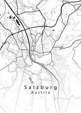 Salzburg City Map