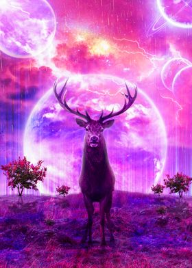 Deer Space Art