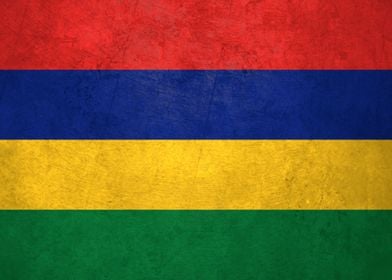 Flag of Mauritius on Wall