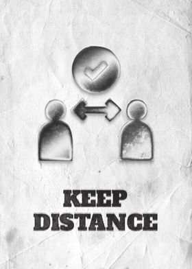 Keep distance sign