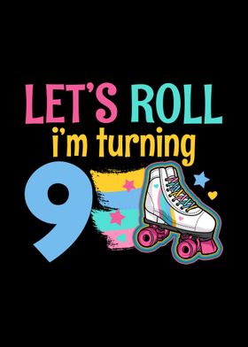 9th Birthday Roller Skater