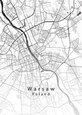 Warsaw City Map